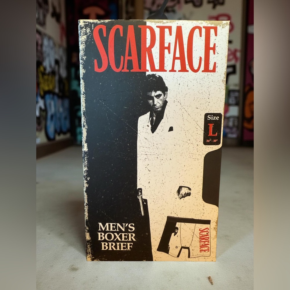Scarface NWT Men's Scarface Boxed Boxer Briefs Qty 1  Designed in NYC